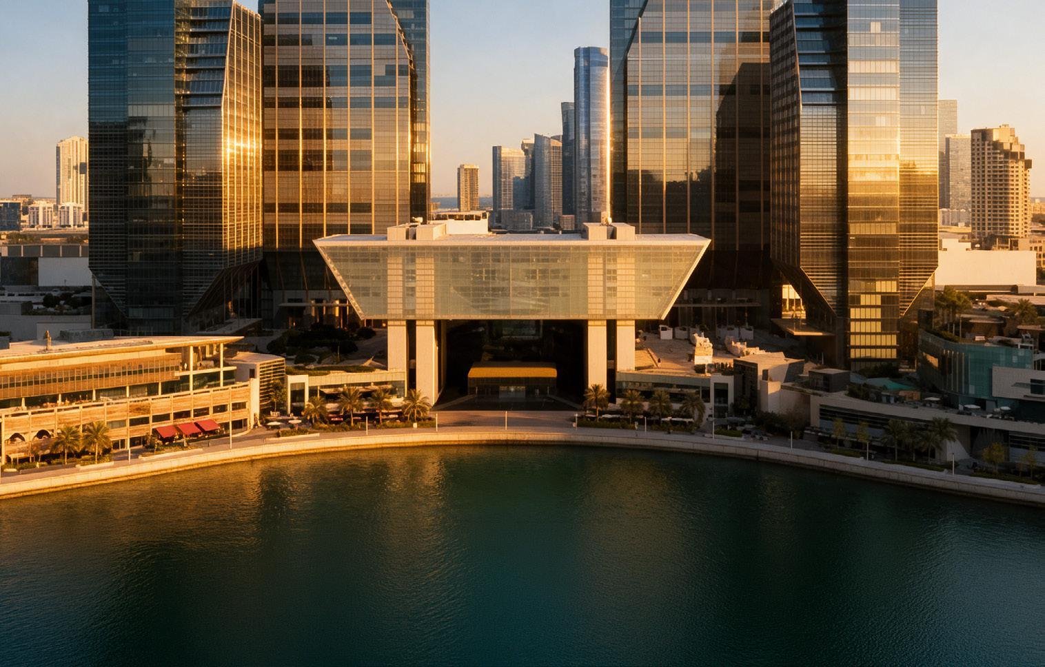Al Maryah Island waterfront and Abu Dhabi Global Market