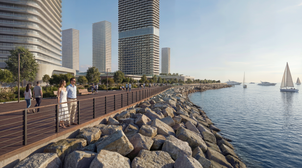 Waterfront promenade at Ambassadori Island Batumi