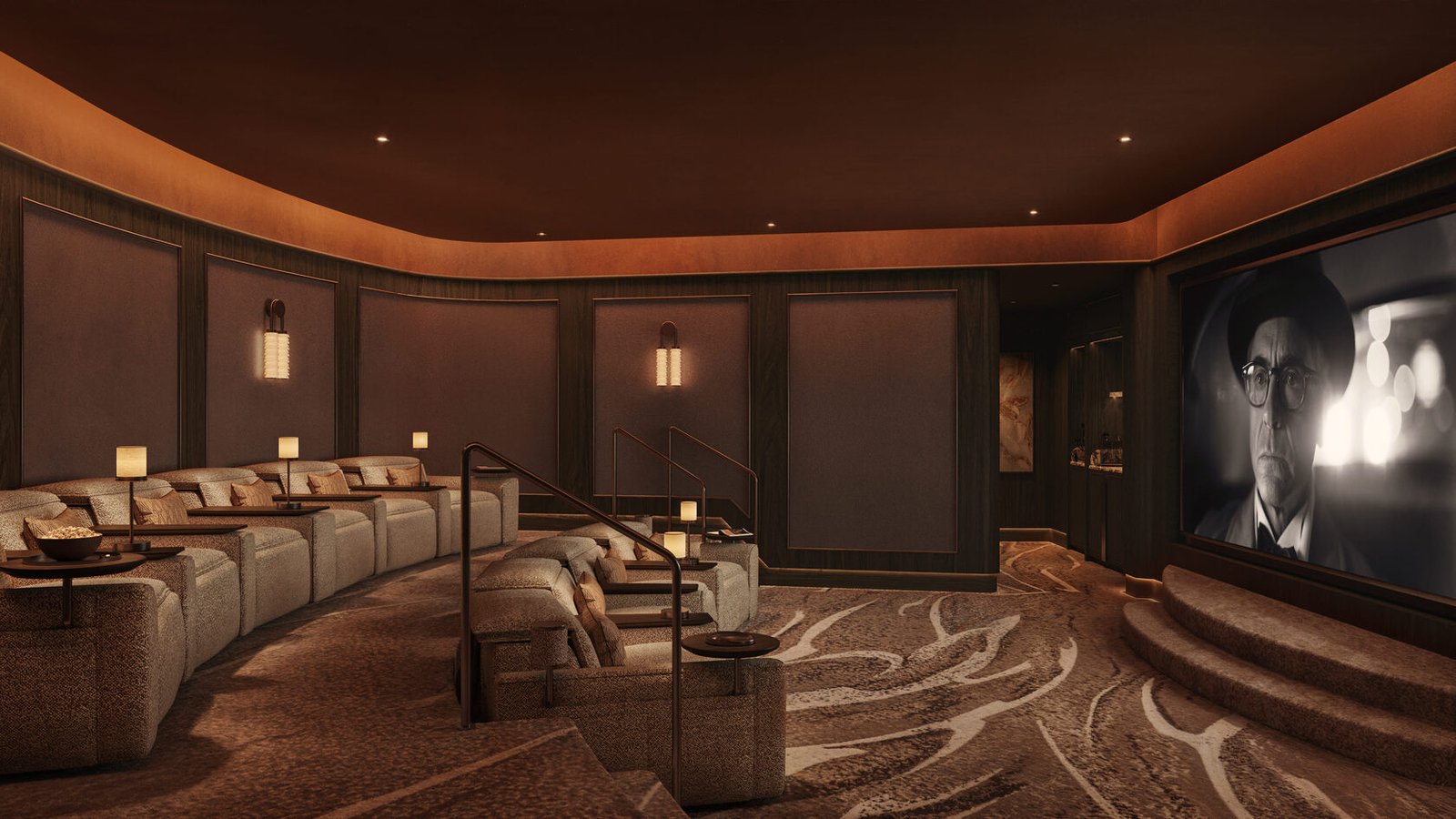 Prestige cinema and media lounge