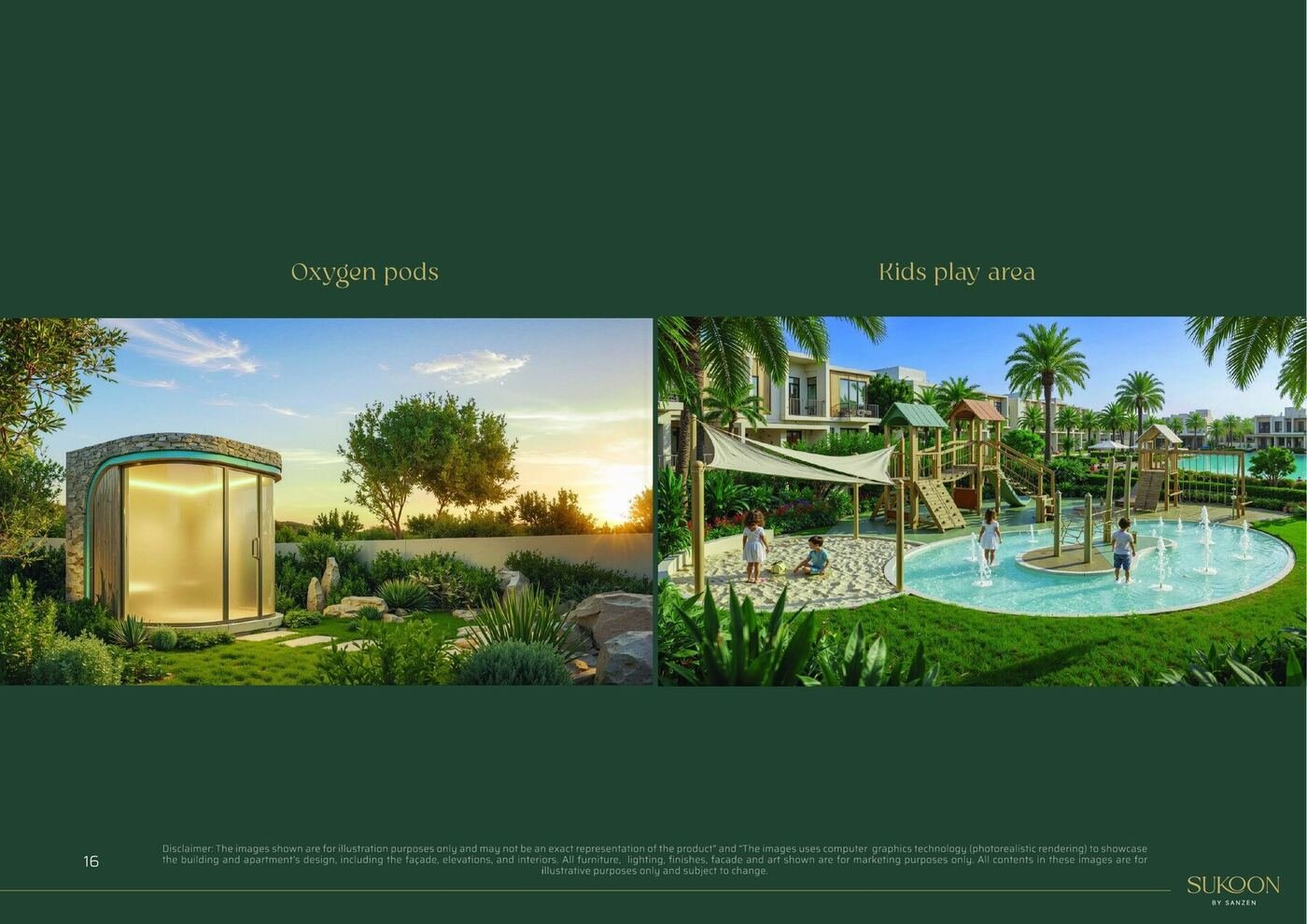 Townhouse exterior elevation at Sukoon by Sanzen Al Tay East Sharjah