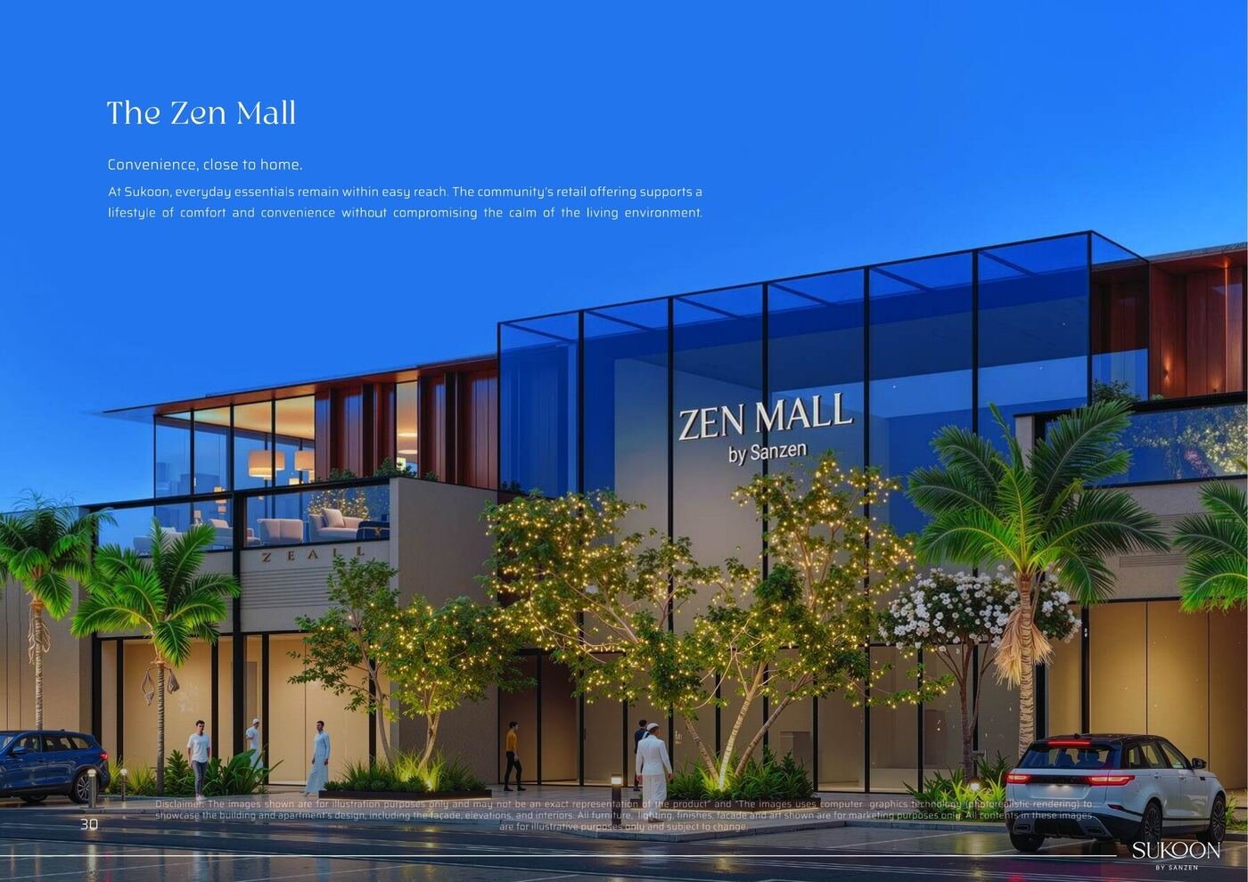 Zen Mall retail centre inside the Sukoon by Sanzen community Sharjah