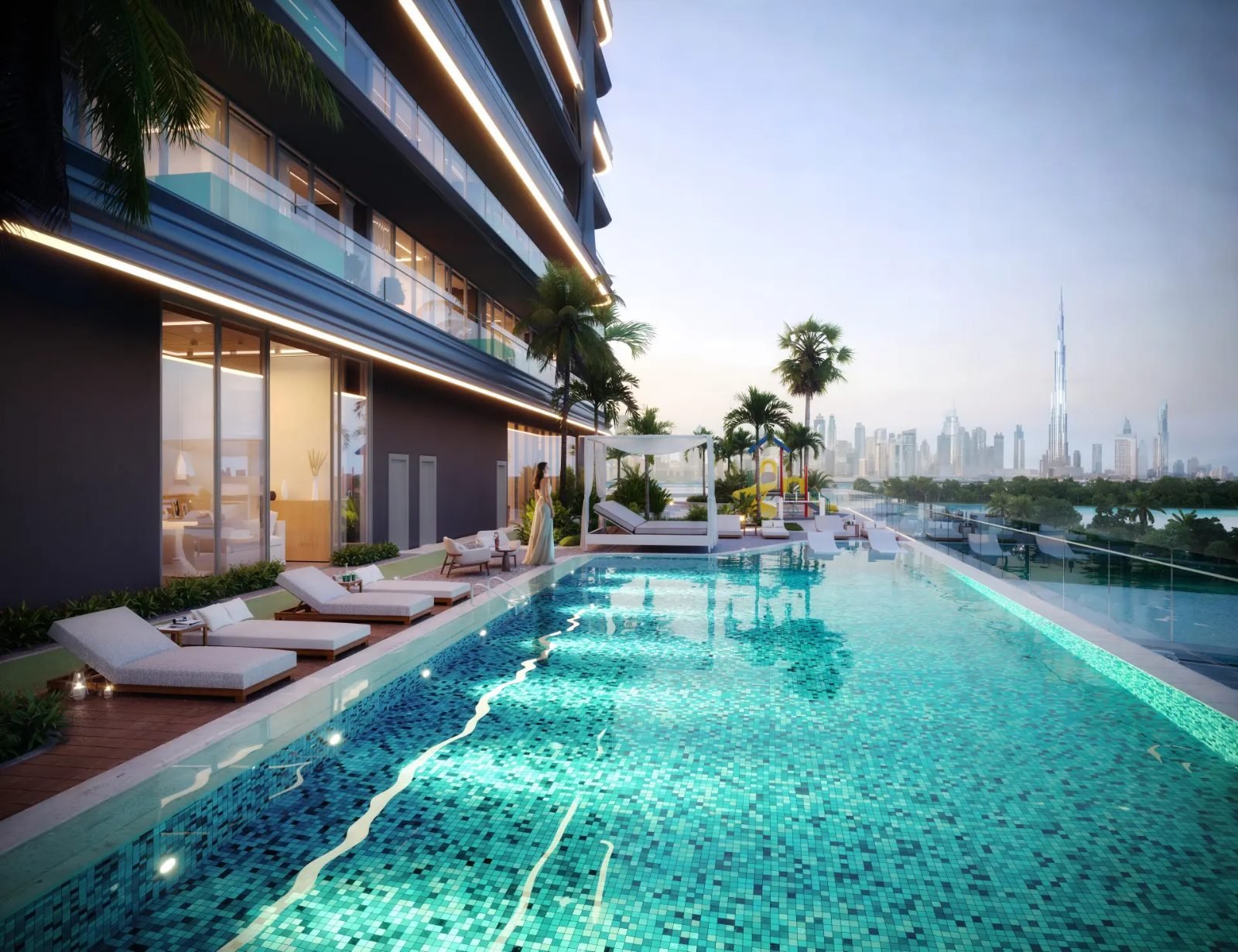 Lagoon waterfront residences at Zen Lagoons by Sanzen Meydan Horizon Dubai